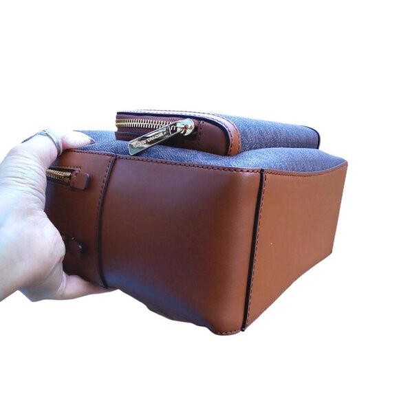 Michael Kors NEW Jaycee Medium Double Zip Monogram Backpack $498 FREE SHIPPING - Picture 10 of 12